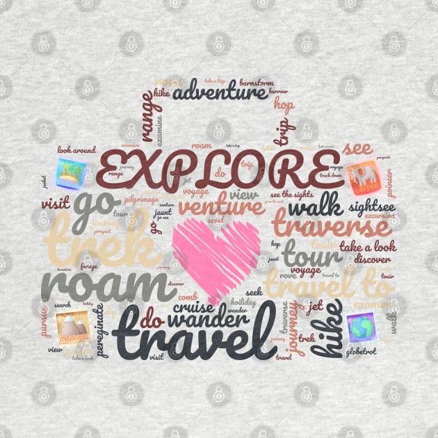 Explore - well travelled suitcase by My Tiny Apartment